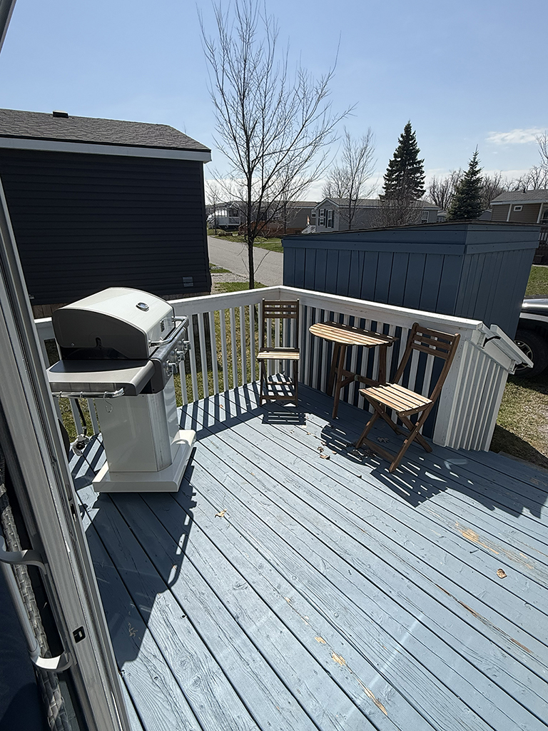 Back deck with BBQ