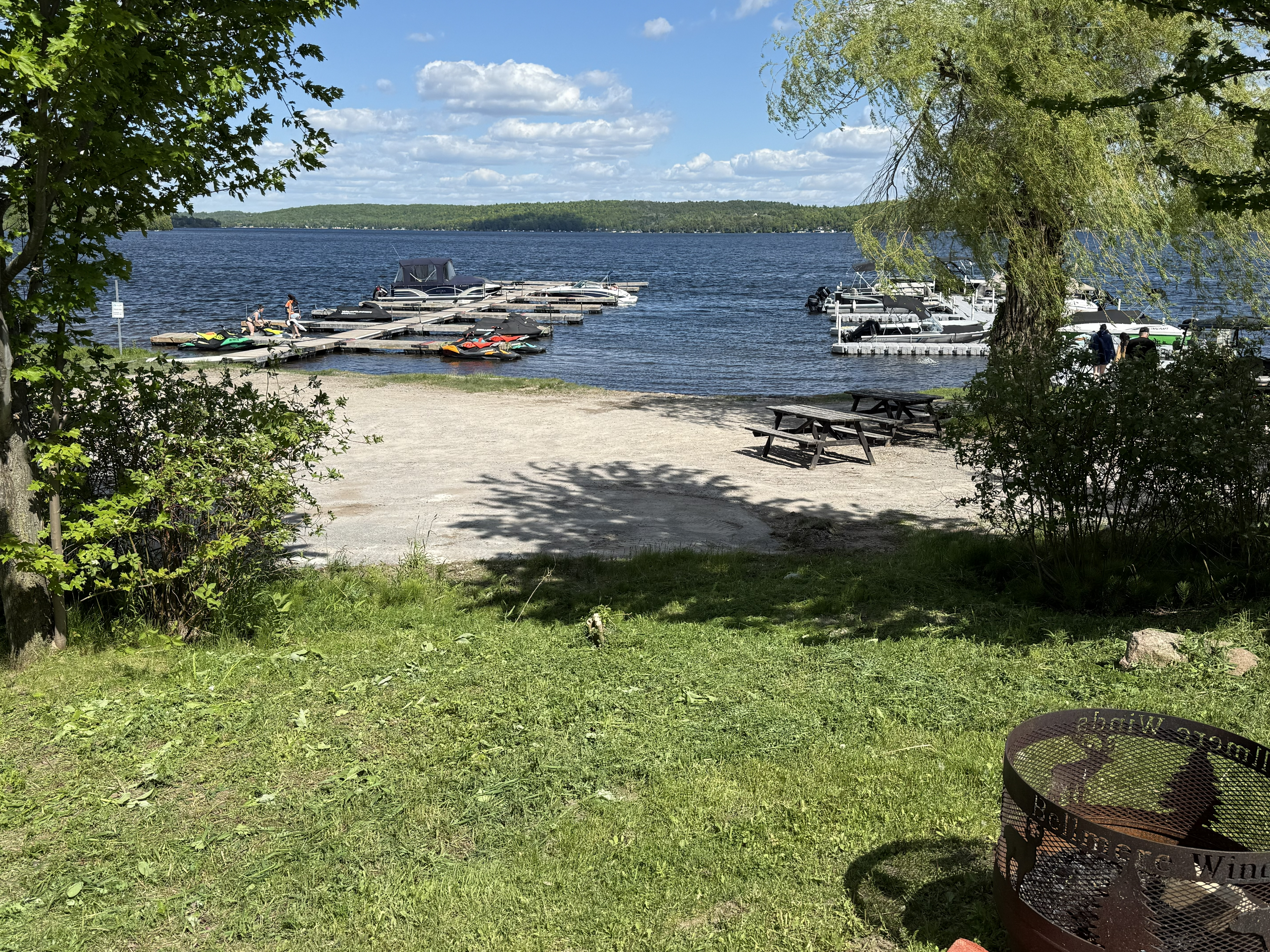 Front deck lake view
